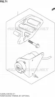 CIGARETTE LIGHTER SOCKET (OPTIONAL) for Suzuki V-STROM 650 2012