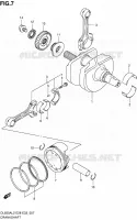 CRANKSHAFT for Suzuki V-STROM 650 2012