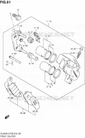 FRONT CALIPER for Suzuki V-STROM 650 2012