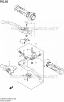 HANDGRIPS   LEVERS  for Suzuki V-STROM 650 2012