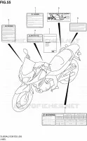 LABEL (DL650AL2 E33) for Suzuki V-STROM 650 2012