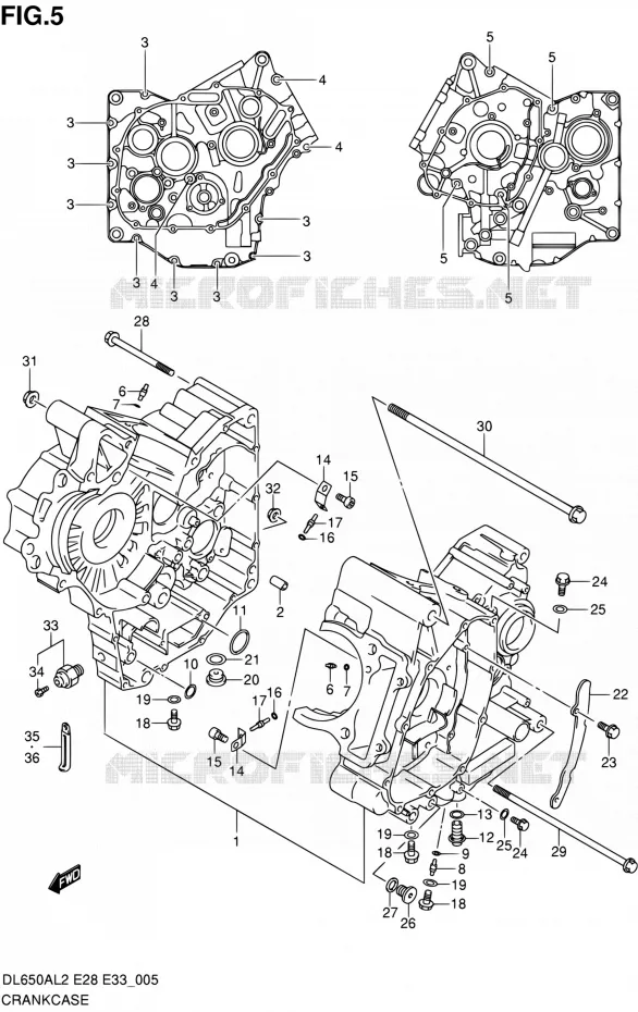 CASING Suzuki MOTO 650 V-STROM 2012  DL650A L2 (E03,E28,E33)