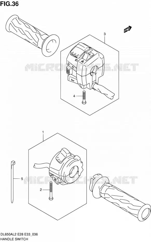 SWITCHES Suzuki MOTO 650 V-STROM 2012  DL650A L2 (E03,E28,E33)
