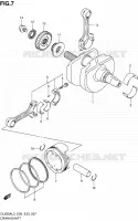 CRANKSHAFT for Suzuki V-STROM 650 2013