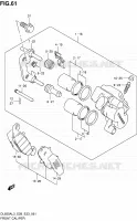FRONT CALIPER for Suzuki V-STROM 650 2013