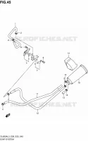 FUEL EVAP SYSTEM (DL650AL3 E33) for Suzuki V-STROM 650 2013
