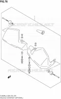 KNUCKLE COVERS (OPTIONAL) for Suzuki V-STROM 650 2013