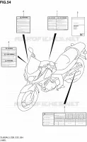 LABEL (DL650AL3 E28) for Suzuki V-STROM 650 2013