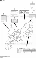 LABEL (DL650AL3 E33) for Suzuki V-STROM 650 2013