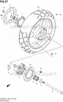 REAR WHEEL for Suzuki V-STROM 650 2013