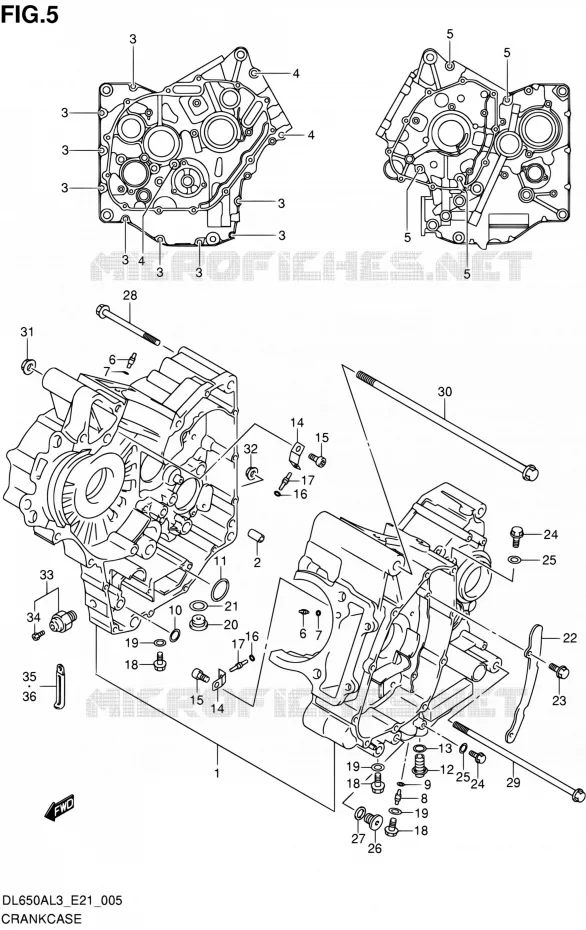 CASING Suzuki MOTO 650 V-STROM 2013  DL650A L3 (E21)