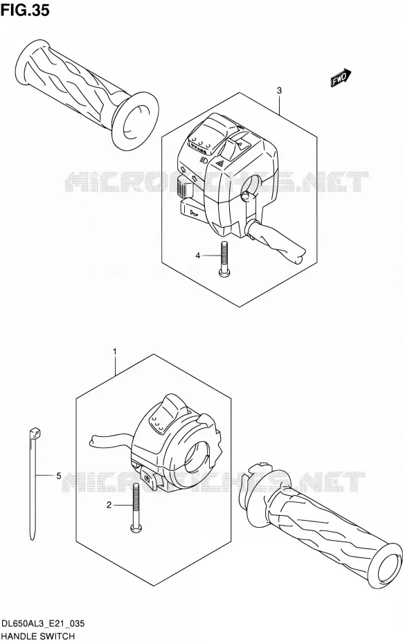 SWITCHES Suzuki MOTO 650 V-STROM 2013  DL650A L3 (E21)