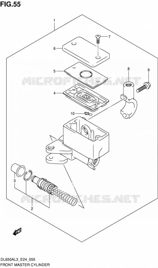 FRONT MASTER CYLINDER Suzuki MOTO 650 V-STROM 2013  DL650A L3 (E24)