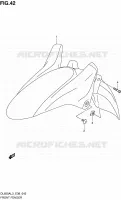 FRONT FENDER for Suzuki V-STROM 650 2013