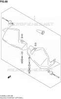 KNUCKLE COVERS (OPTIONAL) for Suzuki V-STROM 650 2013