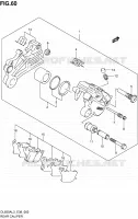 REAR CALIPER for Suzuki V-STROM 650 2013