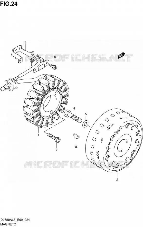 IGNITION Suzuki MOTO 650 V-STROM 2013  DL650A L3 (E99)