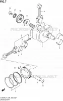 CRANKSHAFT for Suzuki V-STROM 650 2014
