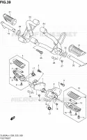 FOOTREST for Suzuki V-STROM 650 2014