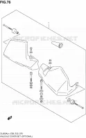 KNUCKLE COVERS (OPTIONAL) for Suzuki V-STROM 650 2014