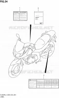 LABEL (DL650AL4 E28) for Suzuki V-STROM 650 2014