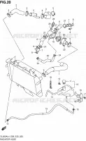 RADIATOR HOSE for Suzuki V-STROM 650 2014
