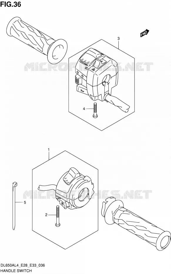 SWITCHES Suzuki MOTO 650 V-STROM 2014  DL650A L4 (E03,E28,E33)