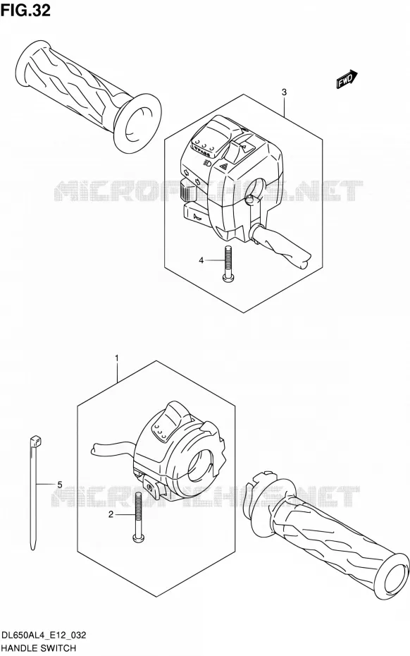 SWITCHES Suzuki MOTO 650 V-STROM 2014  DL650A L4 (E12)