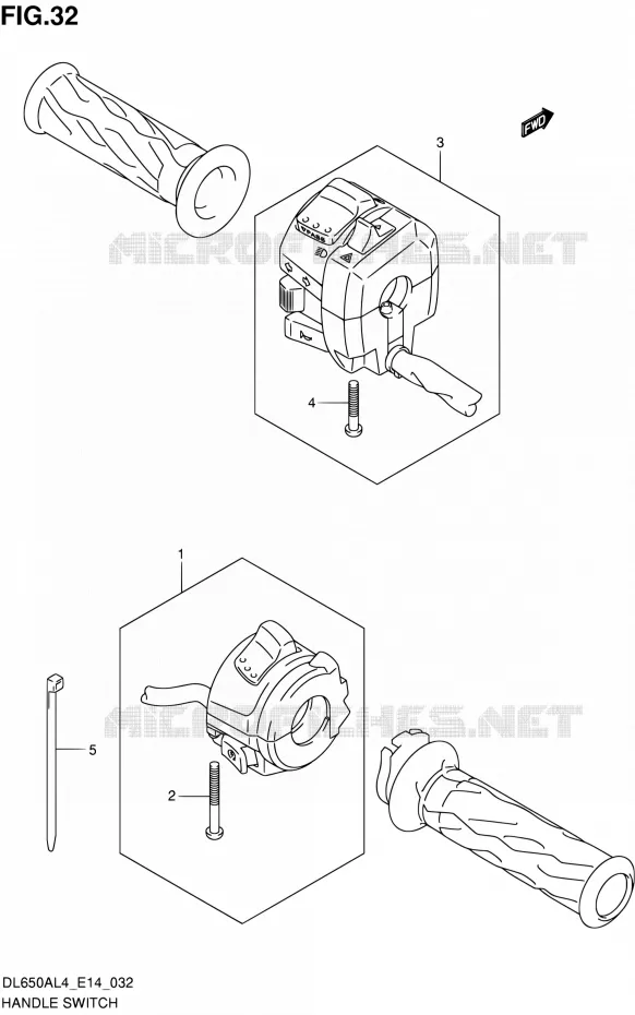 SWITCHES Suzuki MOTO 650 V-STROM 2014  DL650A L4 (E14)