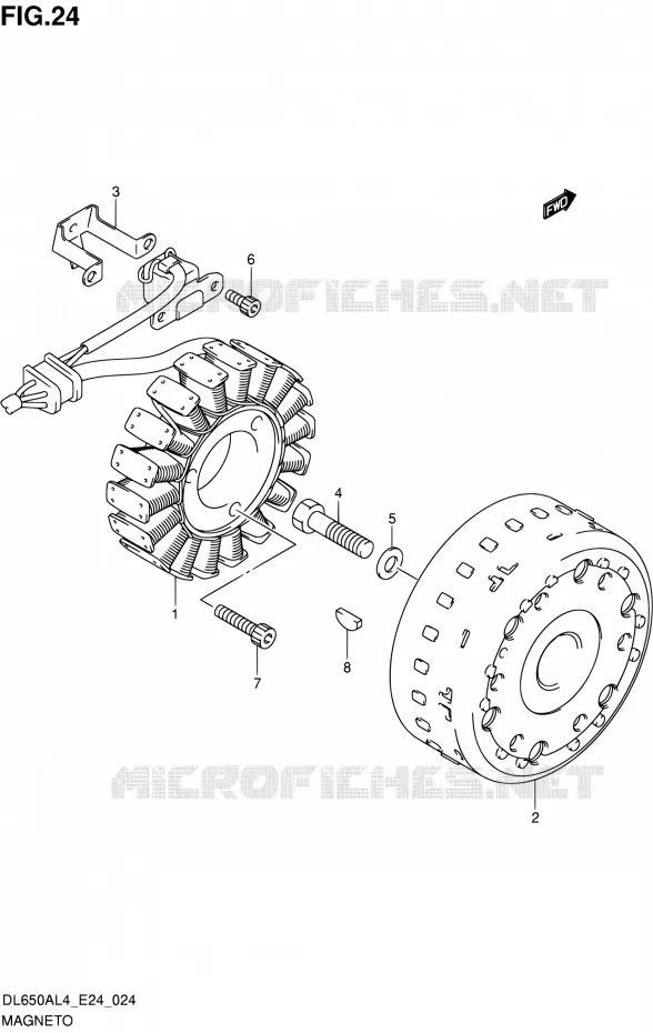 IGNITION Suzuki MOTO 650 V-STROM 2014  DL650A L4 (E24)