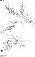 CRANKSHAFT for Suzuki V-STROM 650 2014