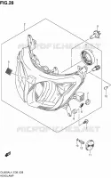HEADLIGHT for Suzuki V-STROM 650 2014