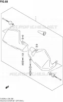 KNUCKLE COVERS (OPTIONAL) for Suzuki V-STROM 650 2014