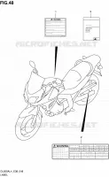 LABEL for Suzuki V-STROM 650 2014