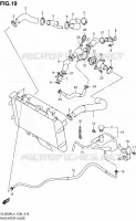 RADIATOR HOSE for Suzuki V-STROM 650 2014