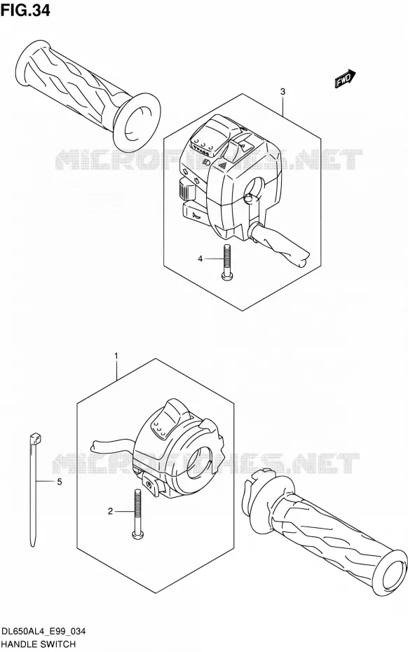 SWITCHES Suzuki MOTO 650 V-STROM 2014  DL650A L4 (E99)