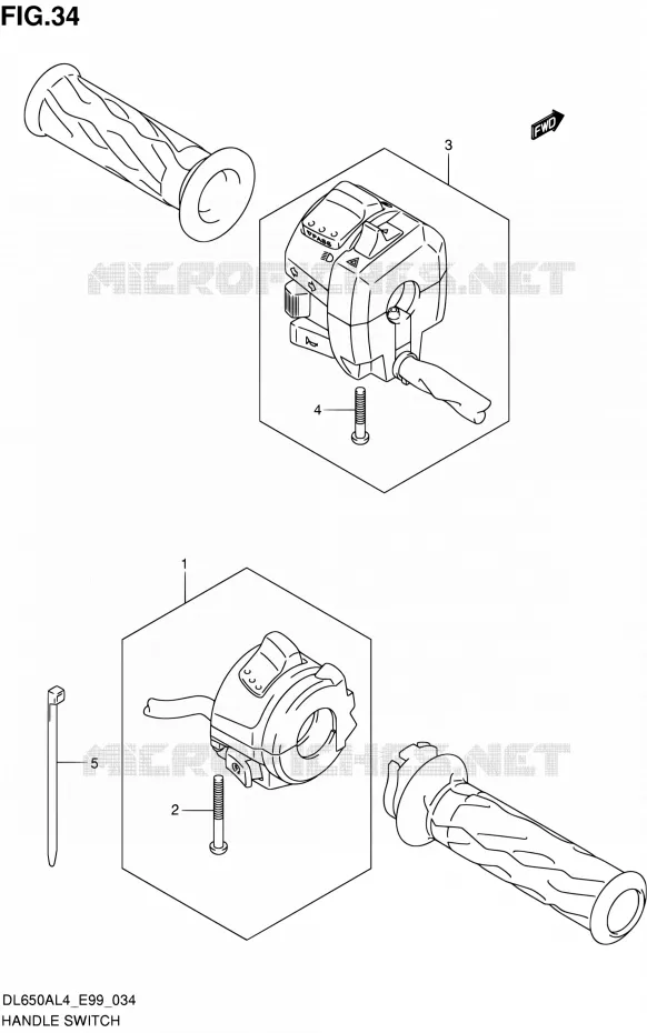 SWITCHES Suzuki MOTO 650 V-STROM 2014  DL650A L4 (E99)