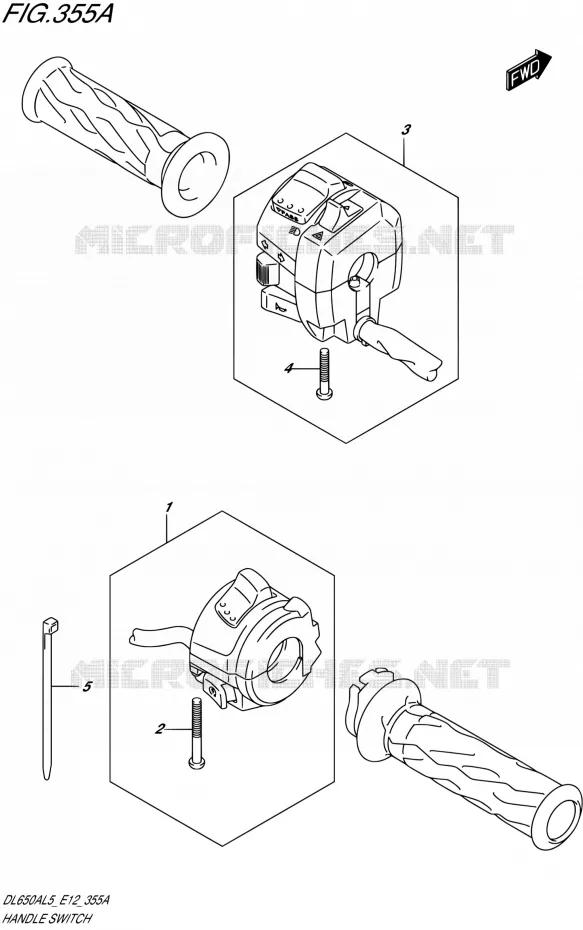 SWITCHES Suzuki MOTO 650 V-STROM 2015  DL650A L5 (E12)