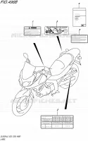 LABEL (DL650AL6 E33) for Suzuki V-STROM 650 2016