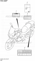 LABEL (DL650XAL6 E03) for Suzuki V-STROM 650 2016