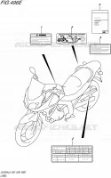 LABEL (DL650XAL6 E33) for Suzuki V-STROM 650 2016