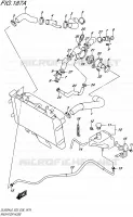 RADIATOR HOSE for Suzuki V-STROM 650 2016