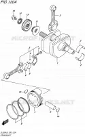 CRANKSHAFT for Suzuki V-STROM 650 2016