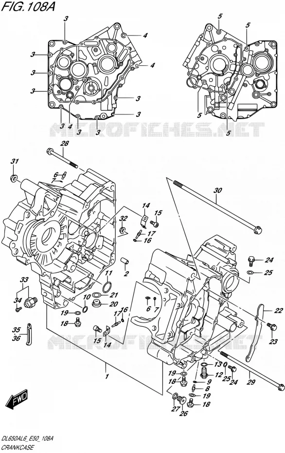 CASING Suzuki MOTO 650 V-STROM 2016  DL650A L6 (E50)