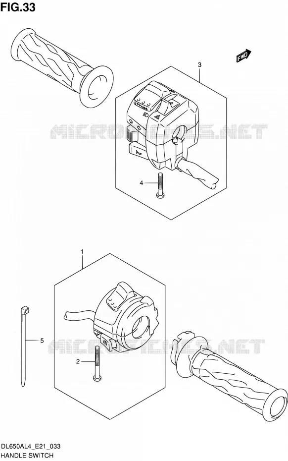 SWITCHES Suzuki MOTO 650 V-STROM 2014  DL650AUE L4 (E21)