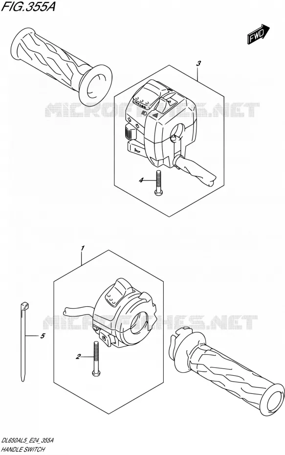 SWITCHES Suzuki MOTO 650 V-STROM 2015  DL650AUE L5 (E24)