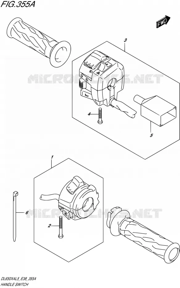 SWITCHES Suzuki MOTO 650 V-STROM 2015  DL650XA L5 (E38)
