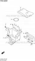 BATTERY BOX   TOOLS for Suzuki V-STROM 650 2016