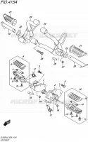 FOOTREST for Suzuki V-STROM 650 2016