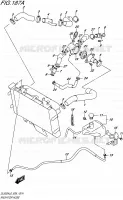 RADIATOR HOSE for Suzuki V-STROM 650 2016